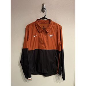 Texas Longhorns Nike Men’s Medium 1/2 Zip Vented Windbreaker Orange Black